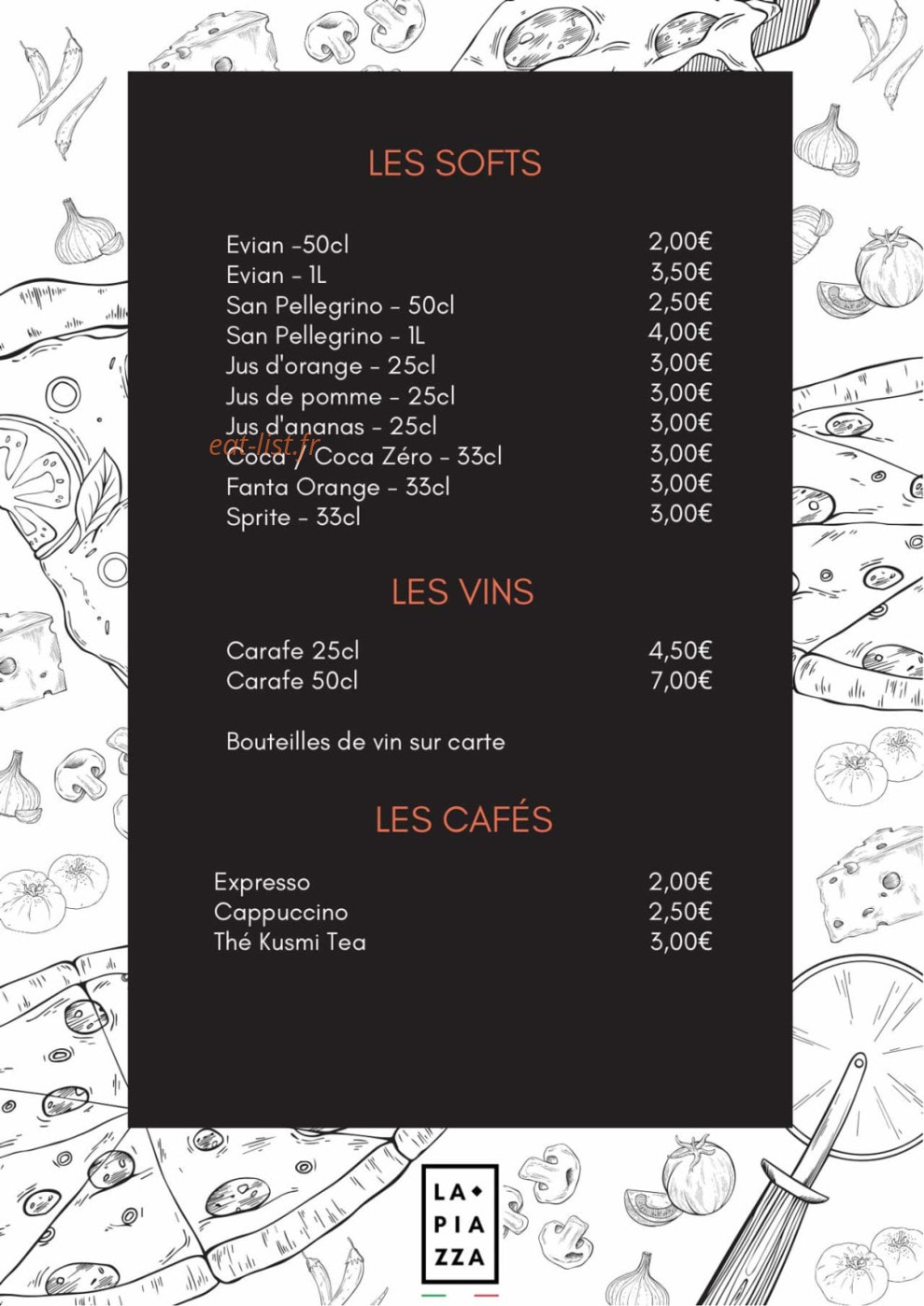 La Piazza — carte page 8
