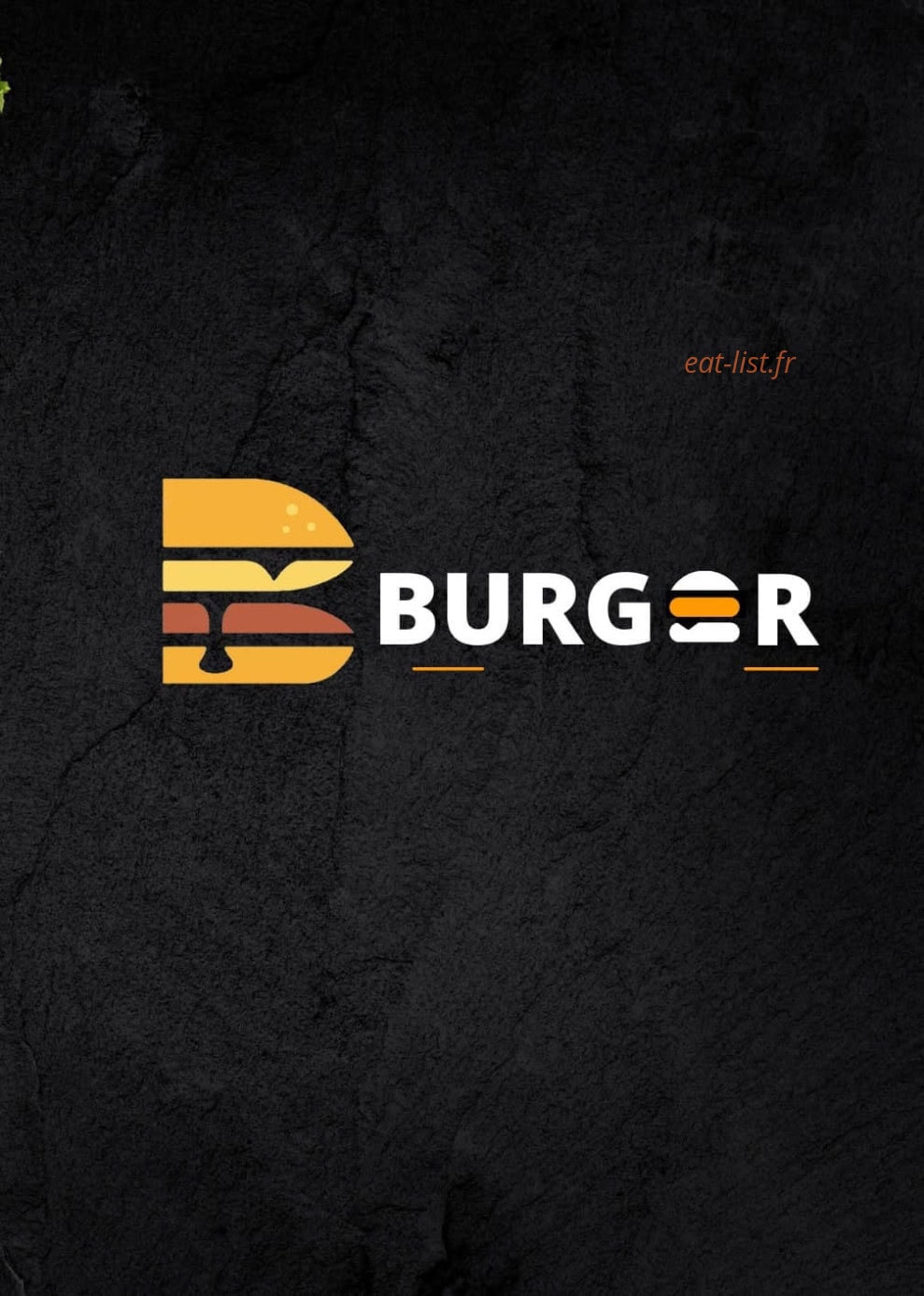 B burger — carte page 1