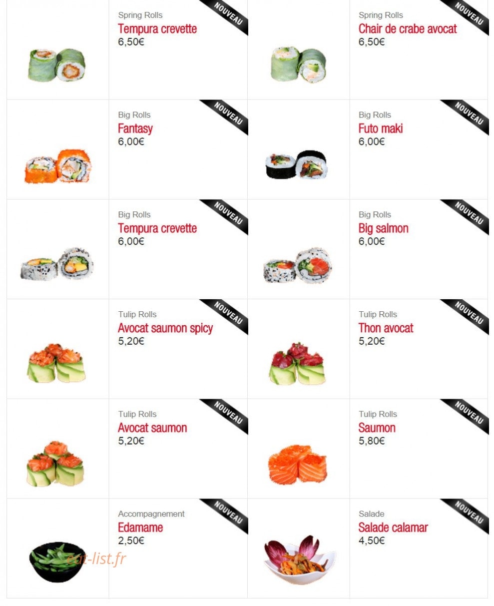 Sushi boutik — carte page 5