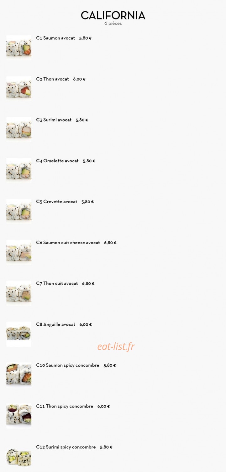 Ya-Mi Sushi — carte page 13
