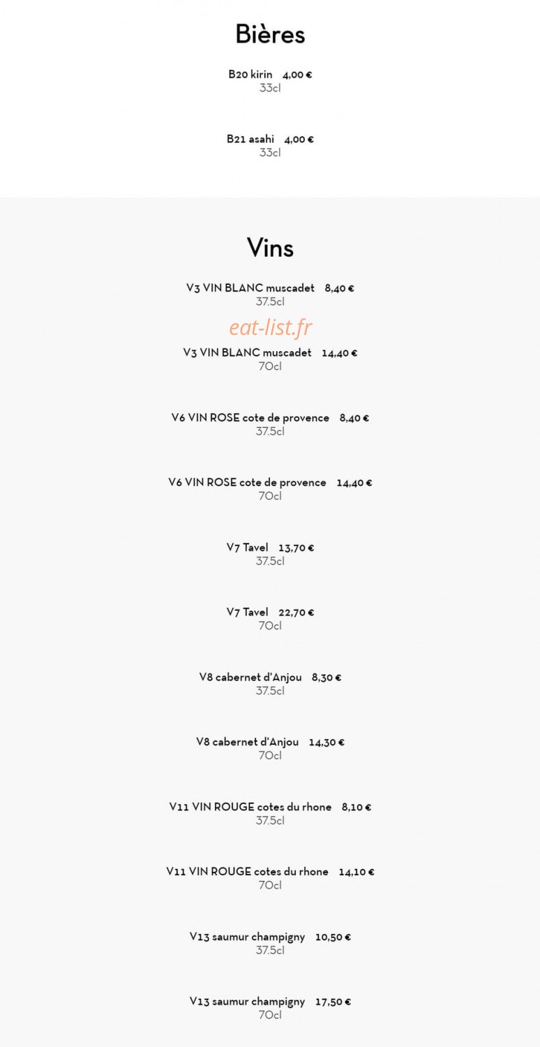 Ya-Mi Sushi — carte page 24