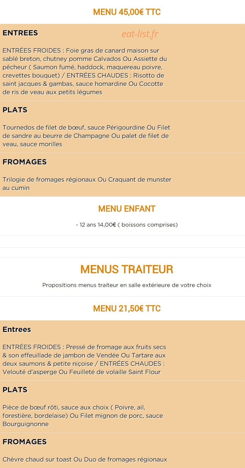 La Brasserie — carte page 6