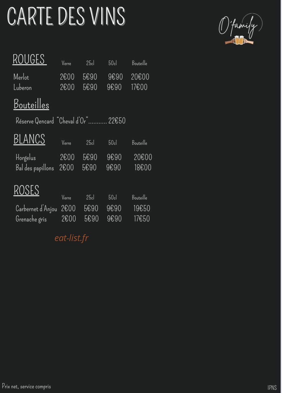 O ´ Family — carte page 5