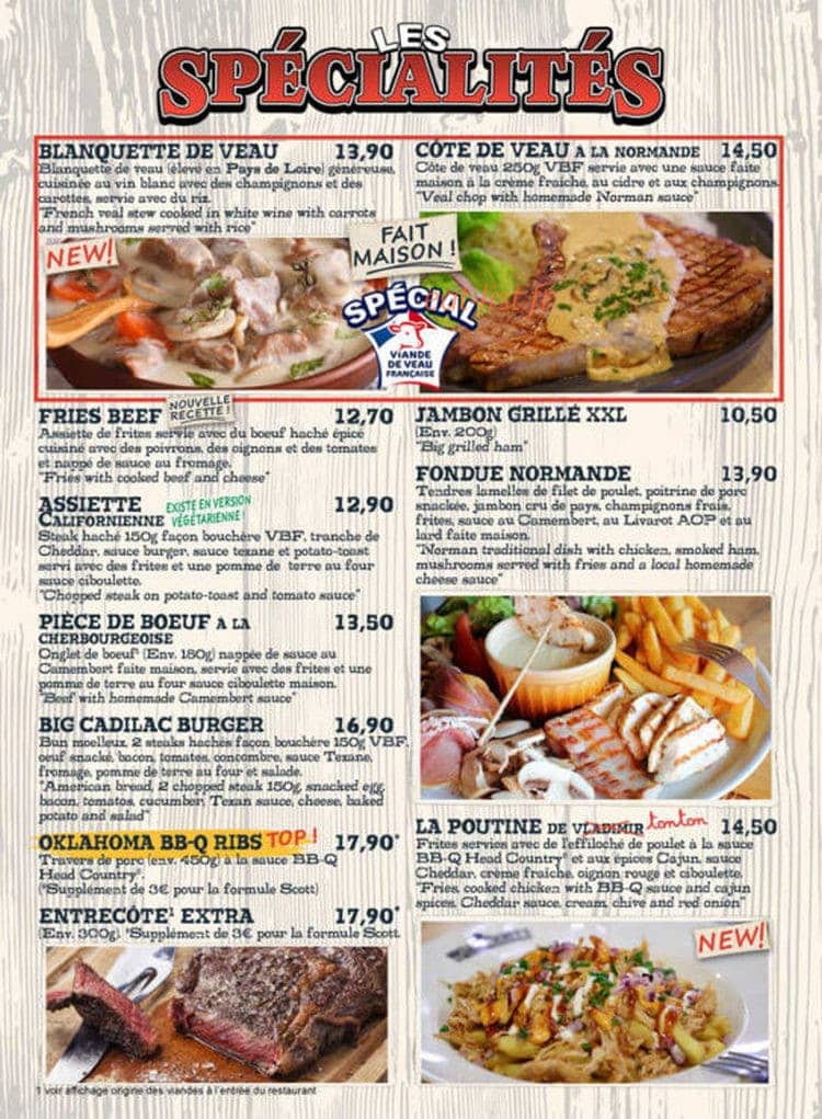 Oncle Scott's — carte page 7
