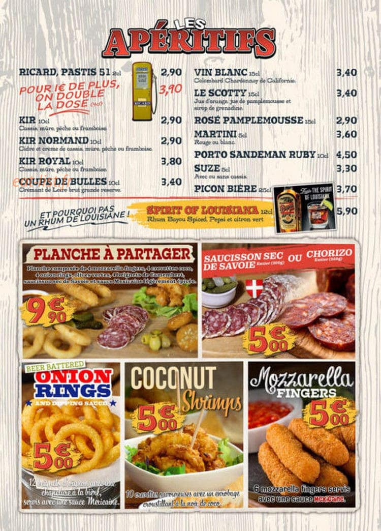 Oncle Scott's — carte page 1