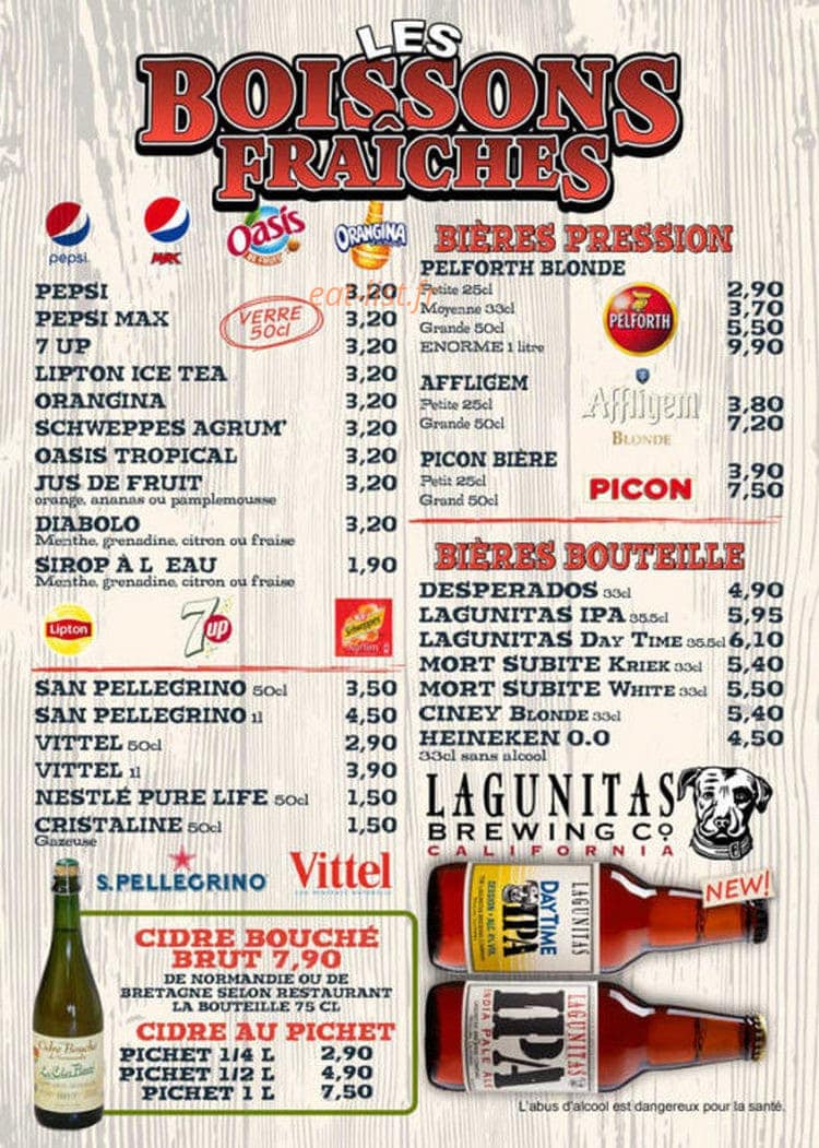 Oncle Scott's — carte page 9