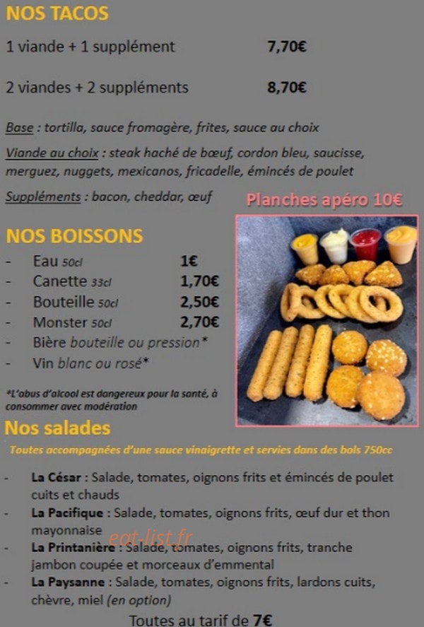 Frites Corner — carte page 5