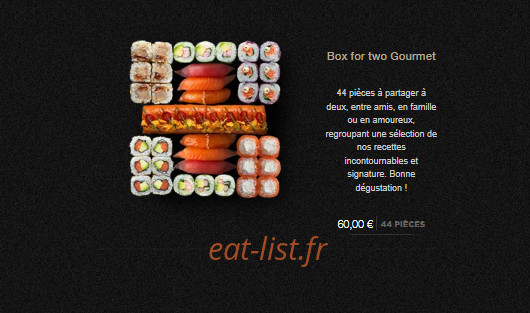 Sushi Shop — carte page 9