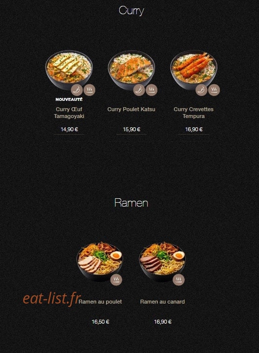 Sushi Shop — carte page 21