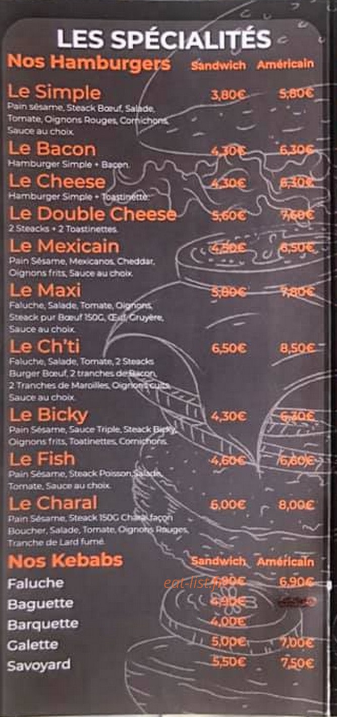 Le Snack de la Place — carte page 5
