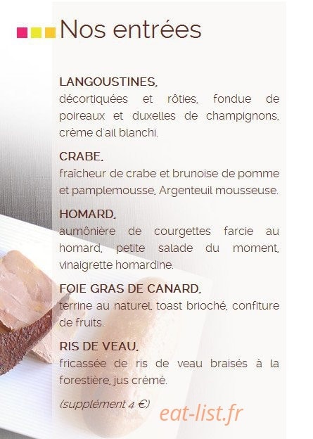 Fleur de Sel — carte page 4