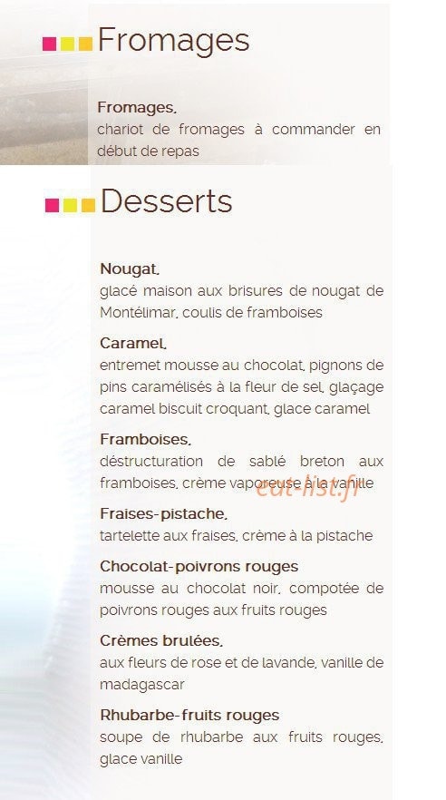 Fleur de Sel — carte page 7
