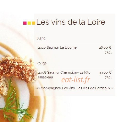 Fleur de Sel — carte page 9
