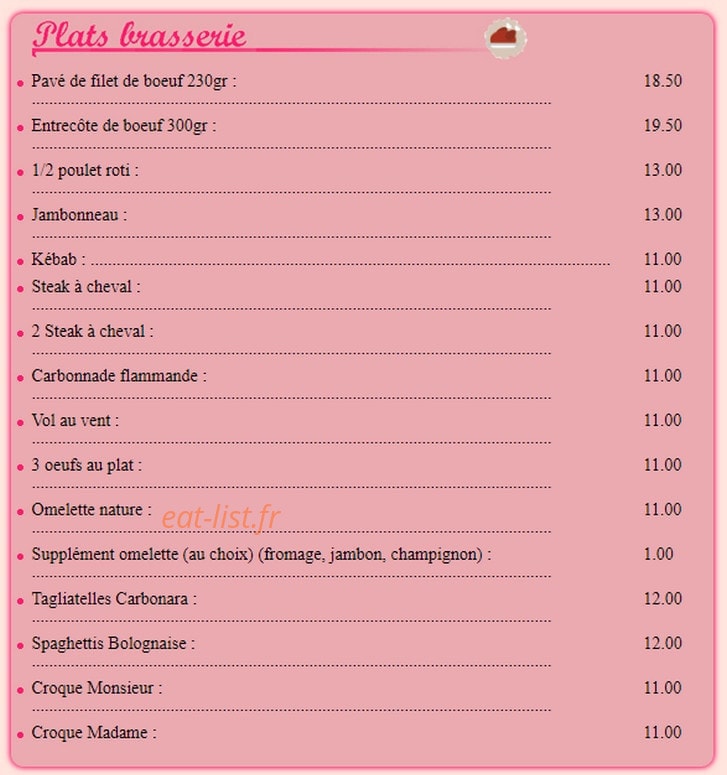 Blonde A Croquer — carte page 1