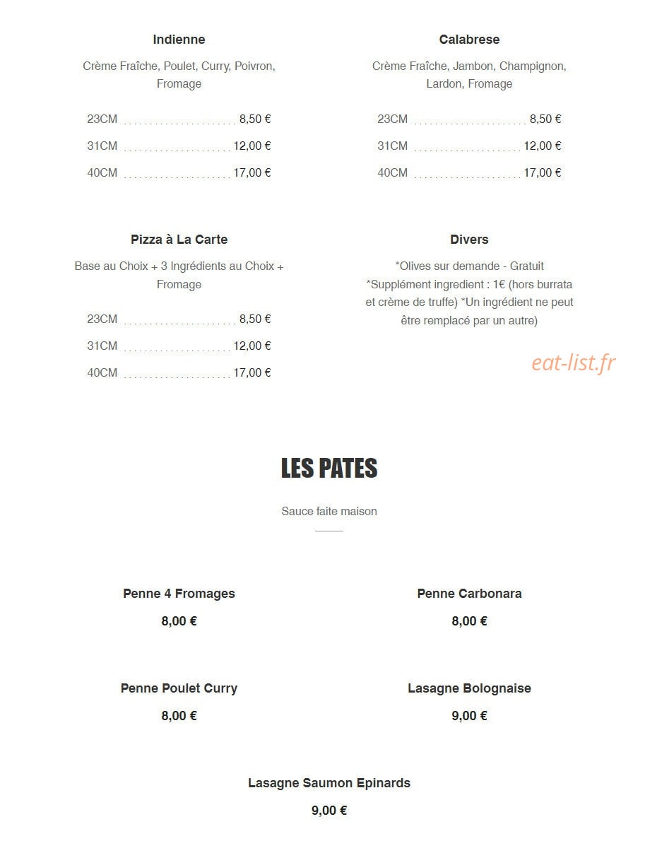 Pizz'Eli — carte page 6