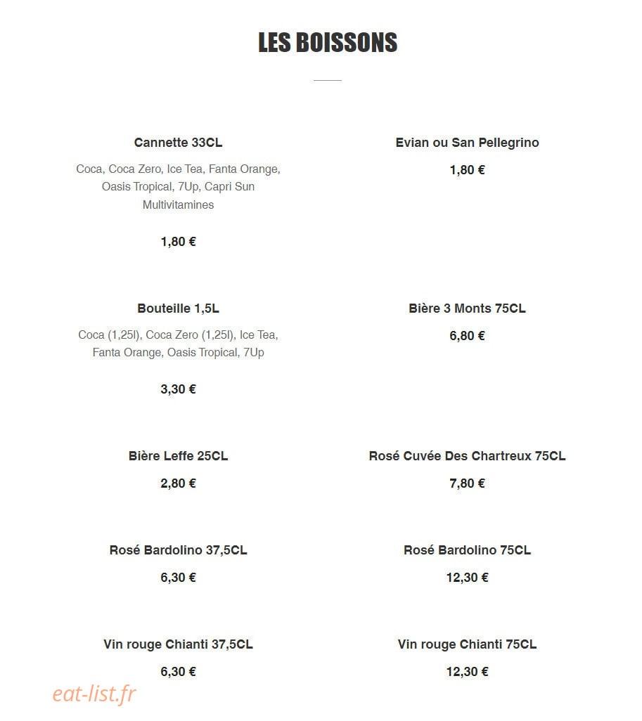 Pizz'Eli — carte page 8