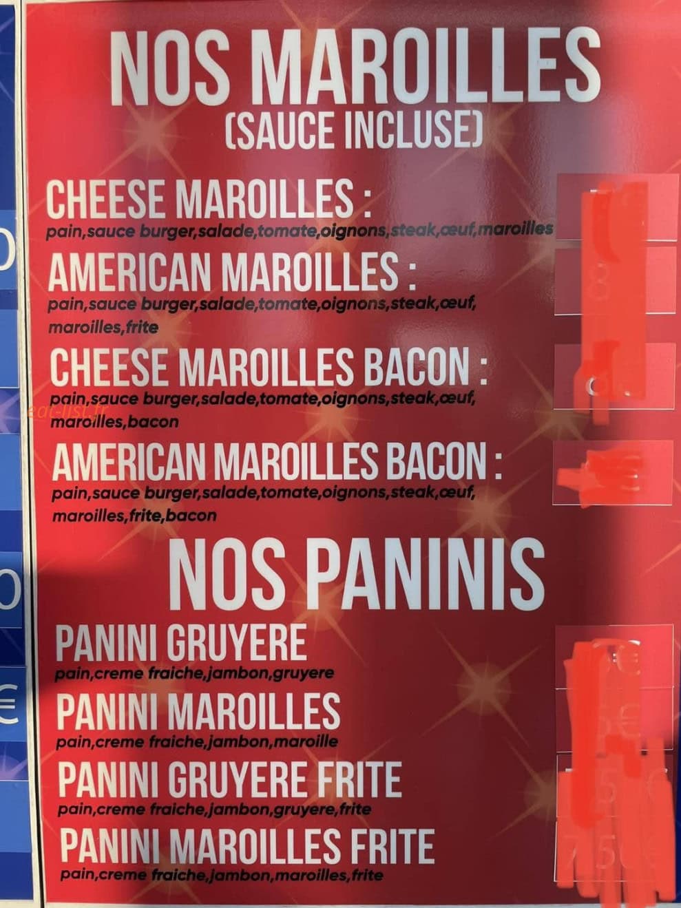 American Burger — carte page 3