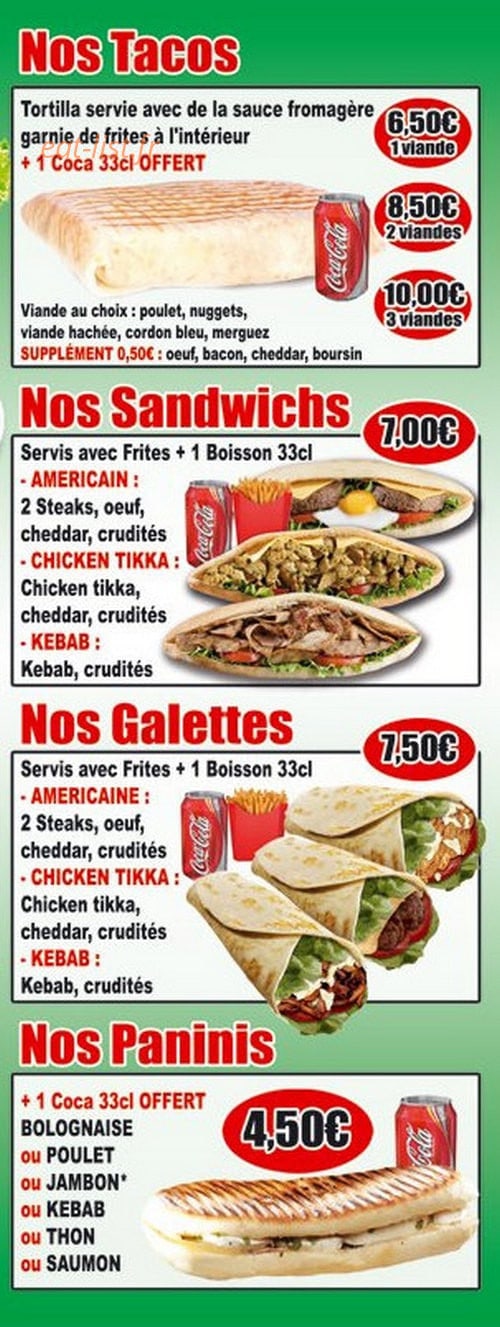 Pizza Sprint — carte page 3