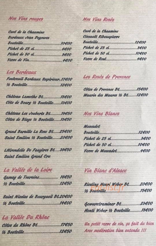 La Chaumine — carte page 8