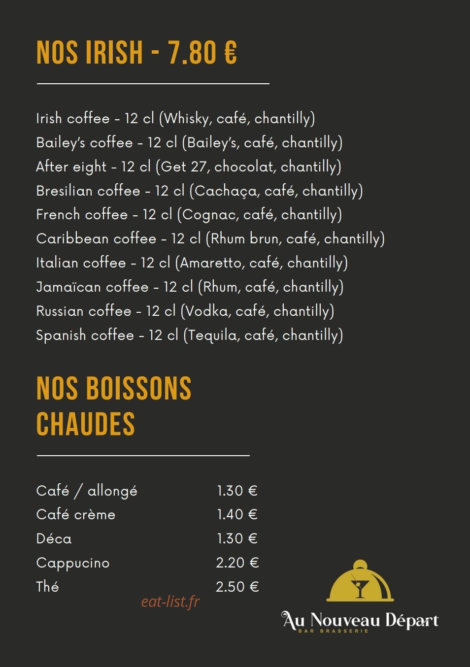 Au Nouveau Départ — carte page 4