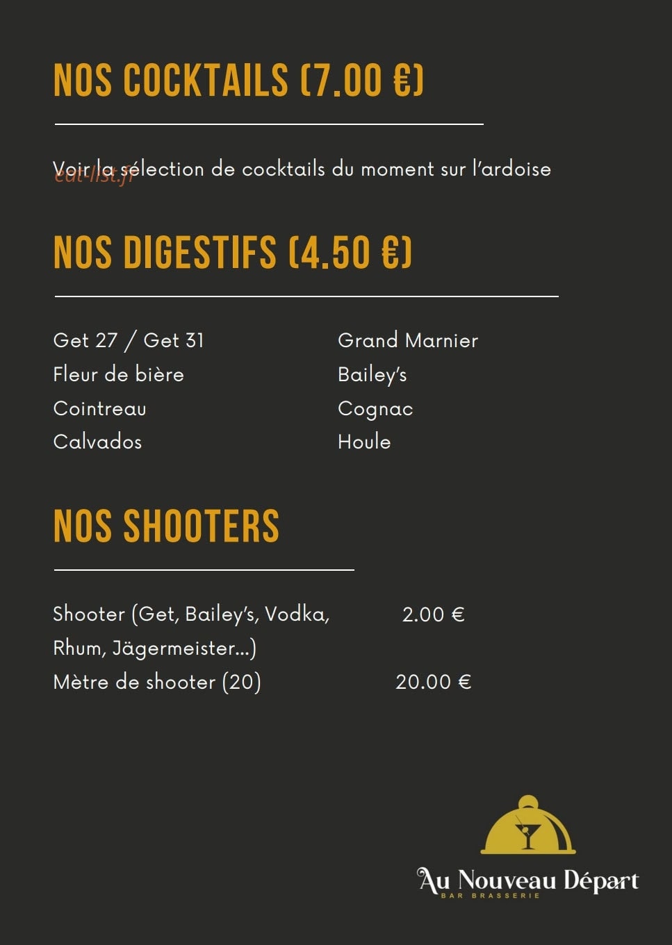 Au Nouveau Départ — carte page 5