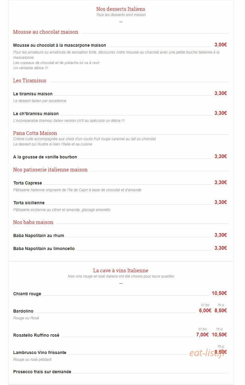 Diablo Pizza — carte page 15