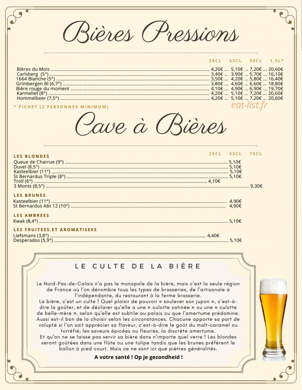 L'estaminet — carte page 2