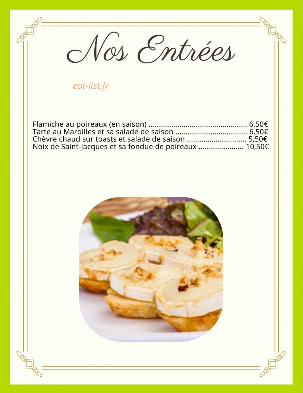 L'estaminet — carte page 7