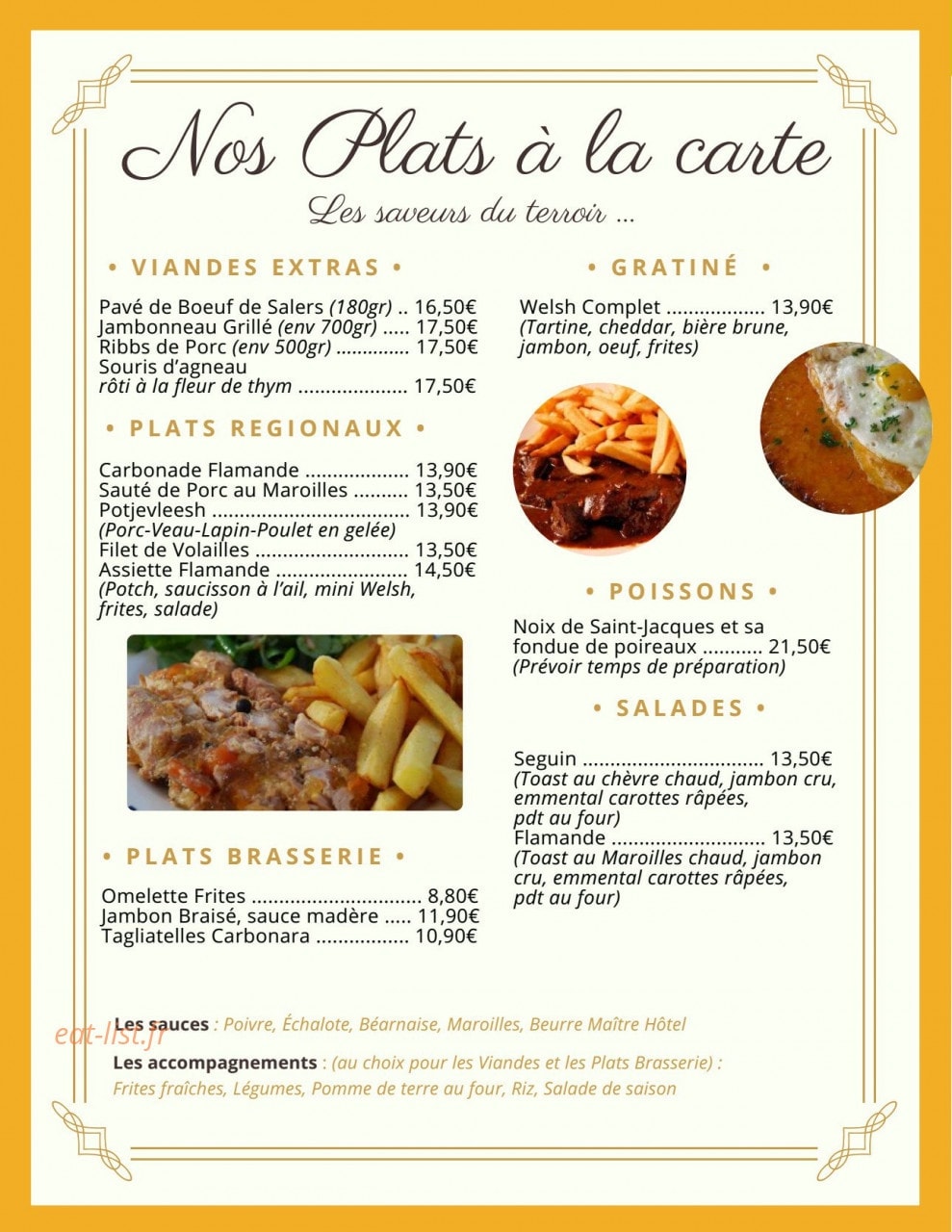 L'estaminet — carte page 8