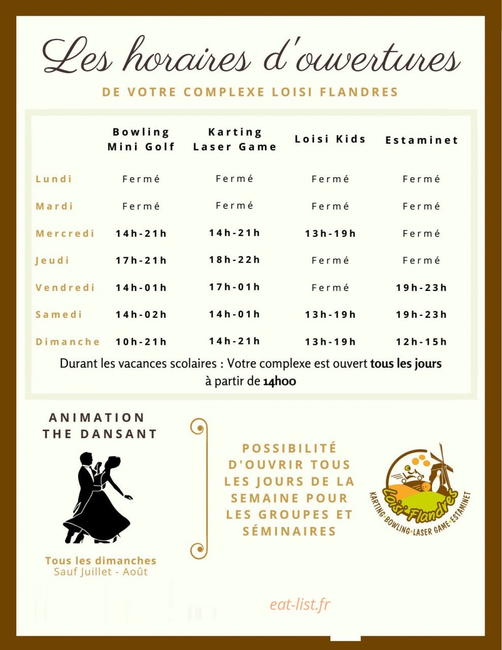 L'estaminet — carte page 16