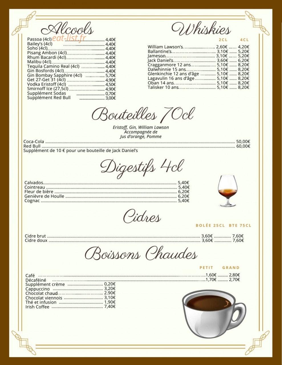 L'estaminet — carte page 5