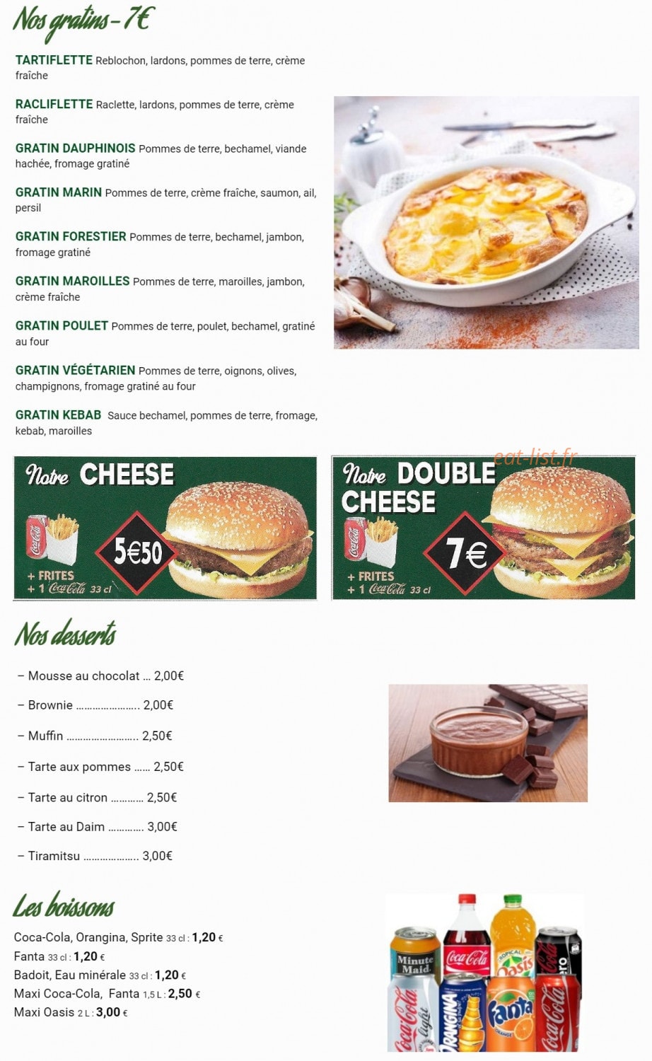 Subito Pizza — carte page 7