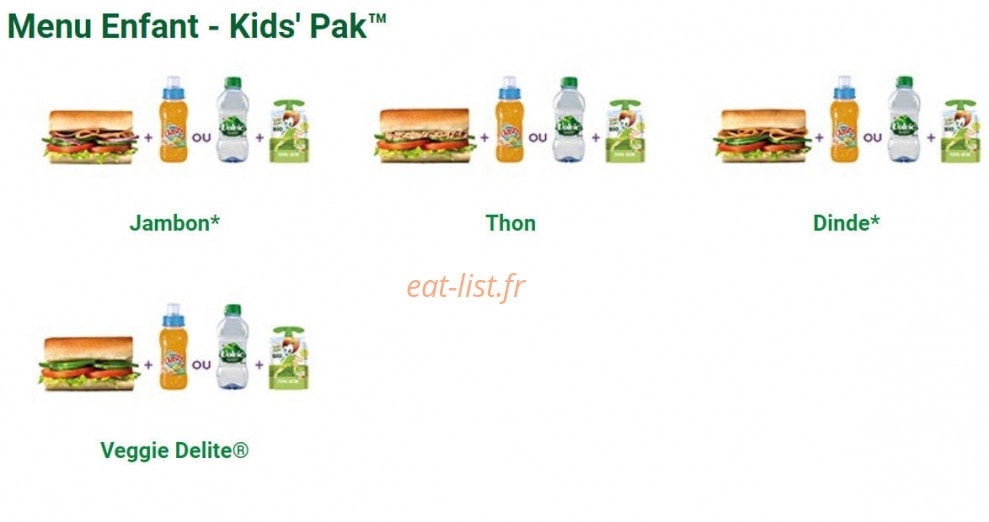 Subway — carte page 4