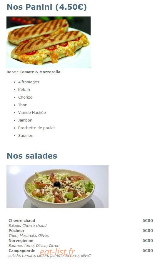 L'oriental — carte page 5