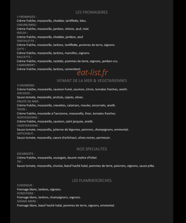 Pizza saveurs — carte page 3