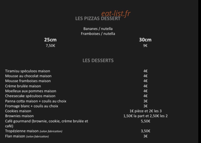 Pizza saveurs — carte page 4