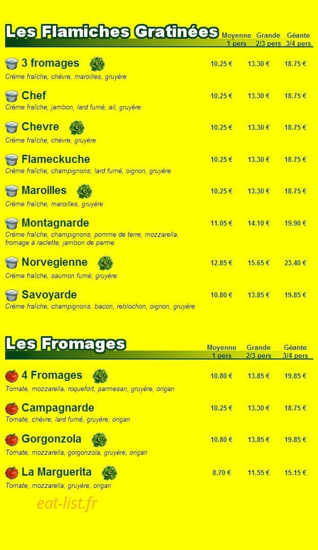 La Tourtière — carte page 4