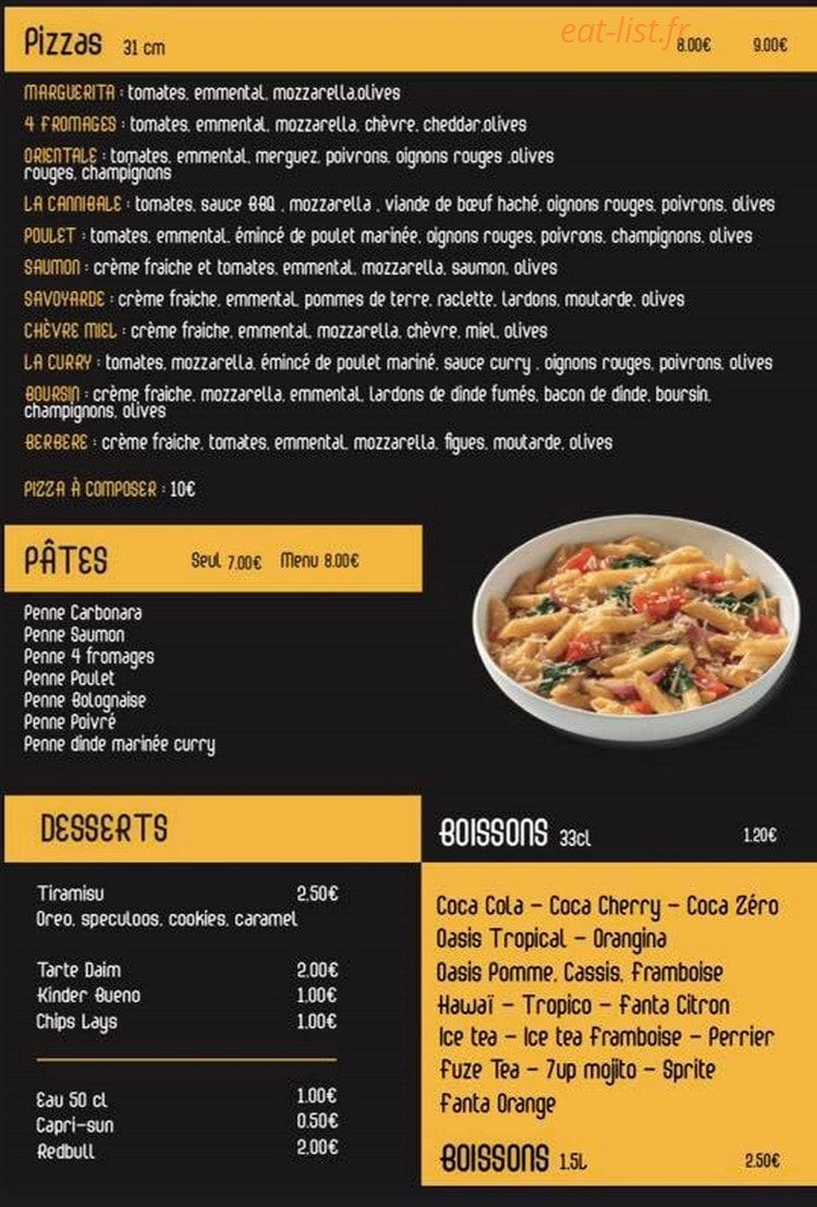 132 burger street — carte page 2