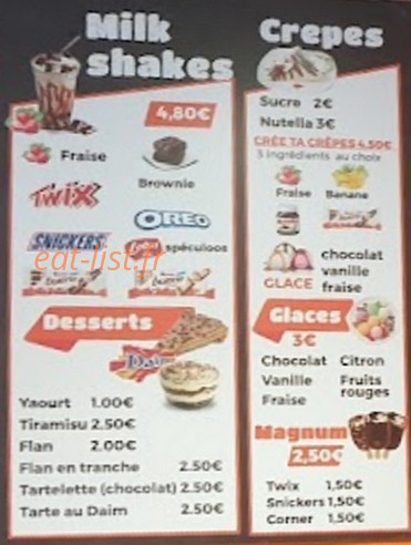 70' Food — carte page 4