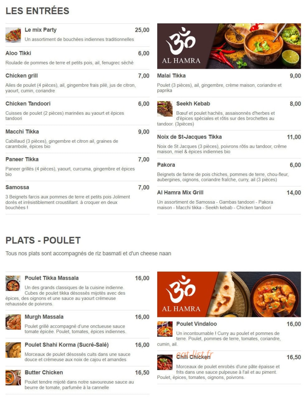 Al Hamra — carte page 2