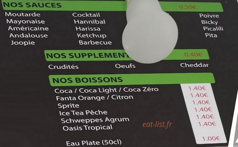 Chez Nat — carte page 2