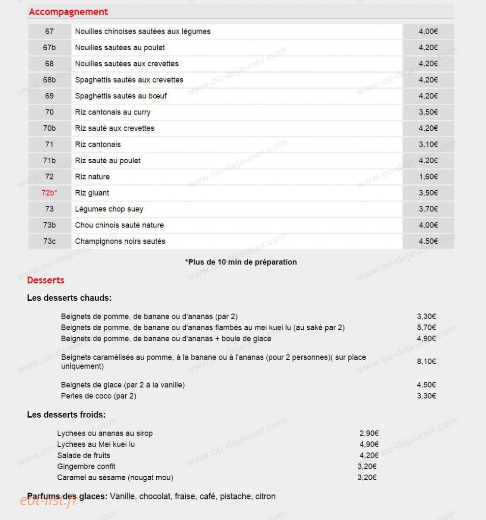 Chez Shao — carte page 7