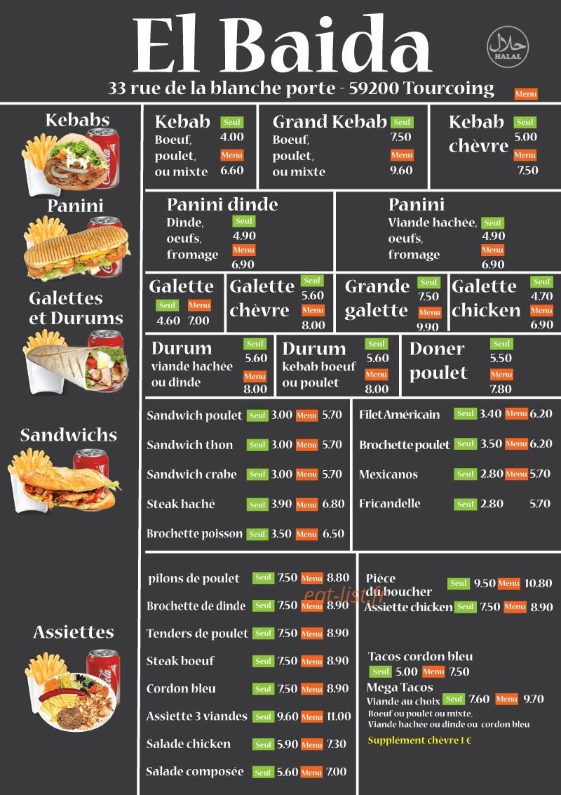 El Baida — carte page 1