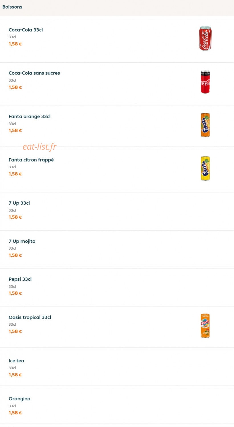First Burger — carte page 9