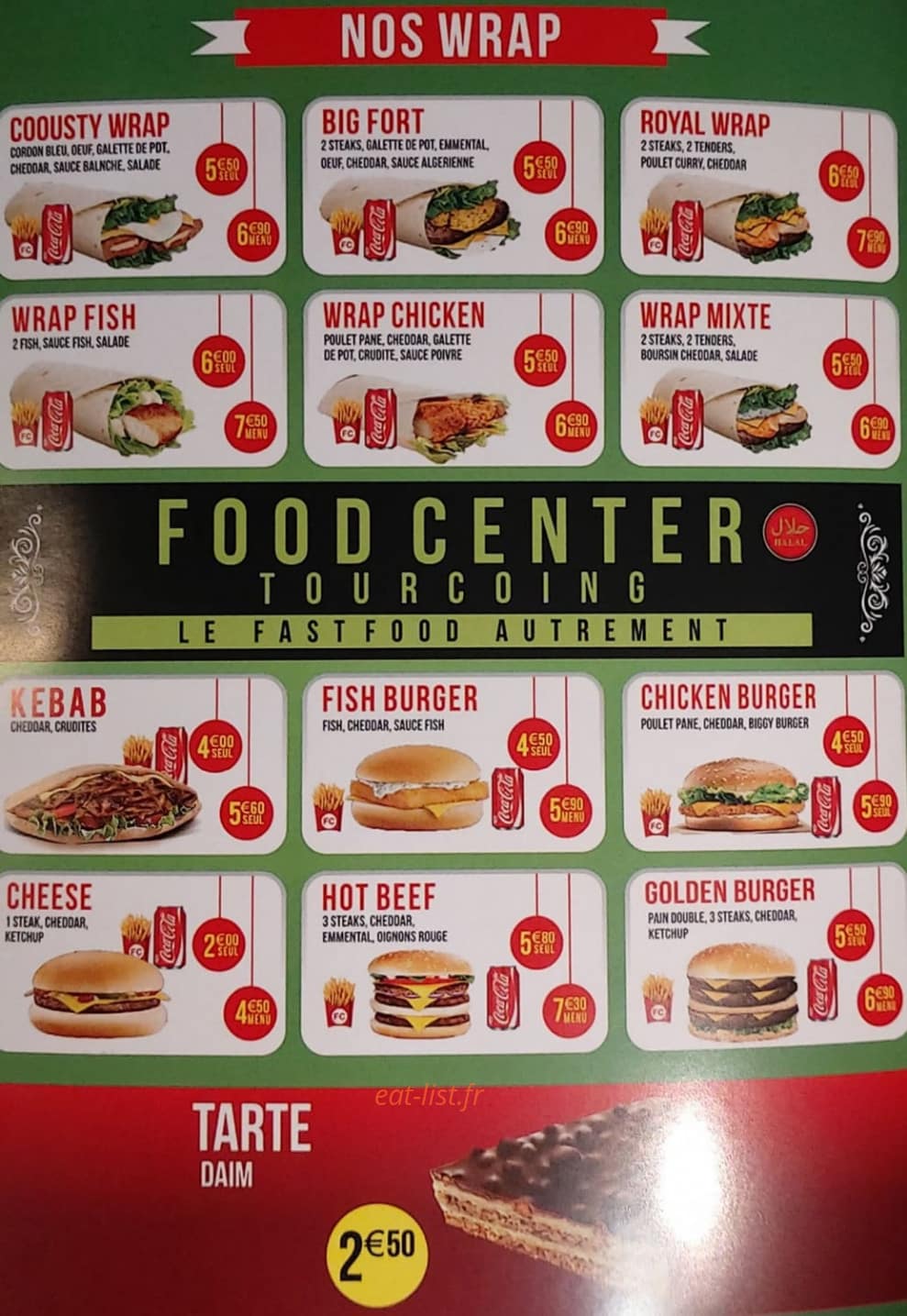 Food center — carte page 4