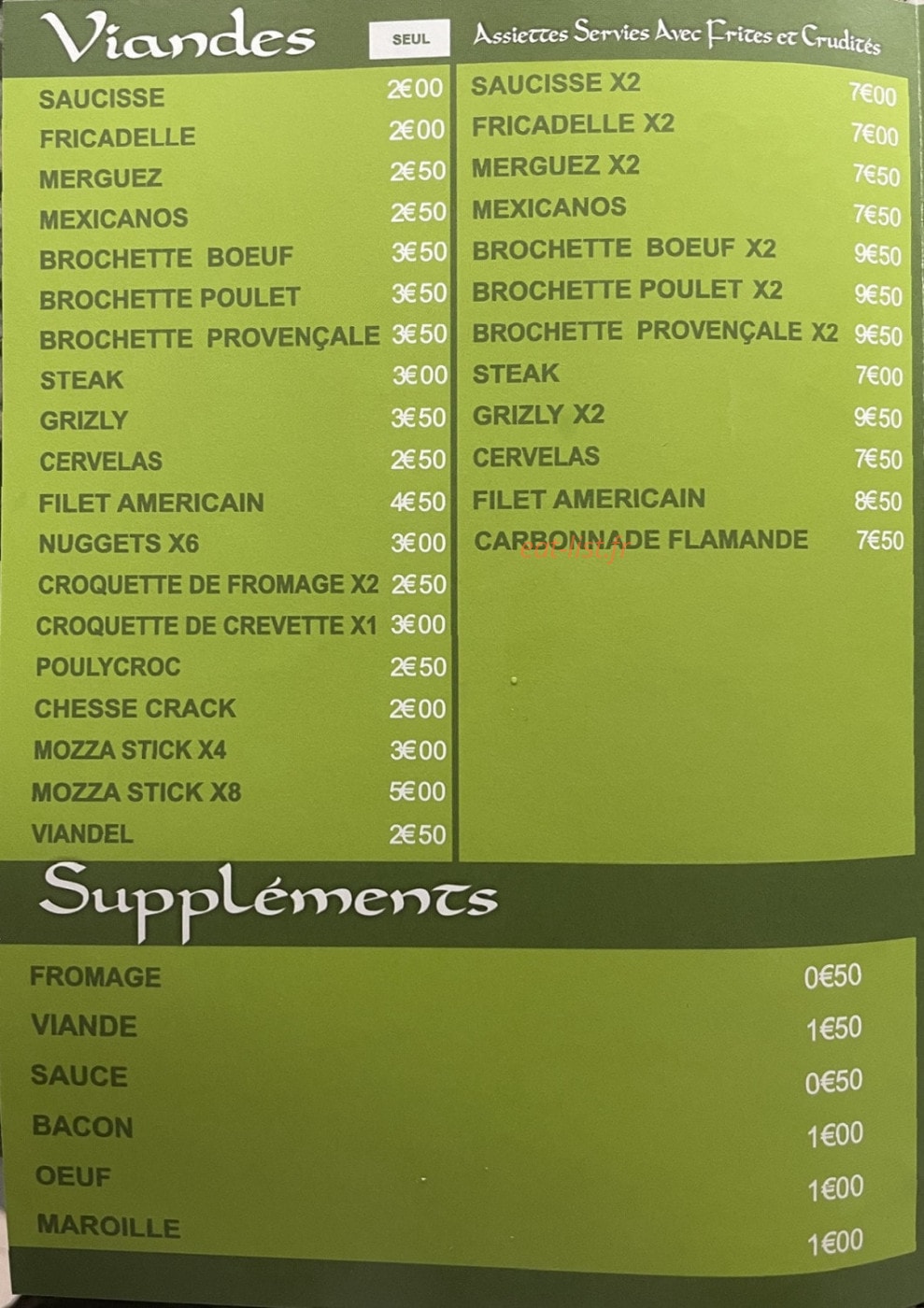 Frites & co — carte page 4