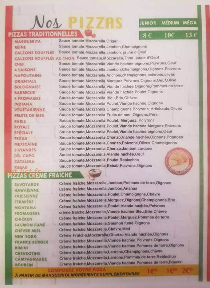 Go pizza — carte page 2