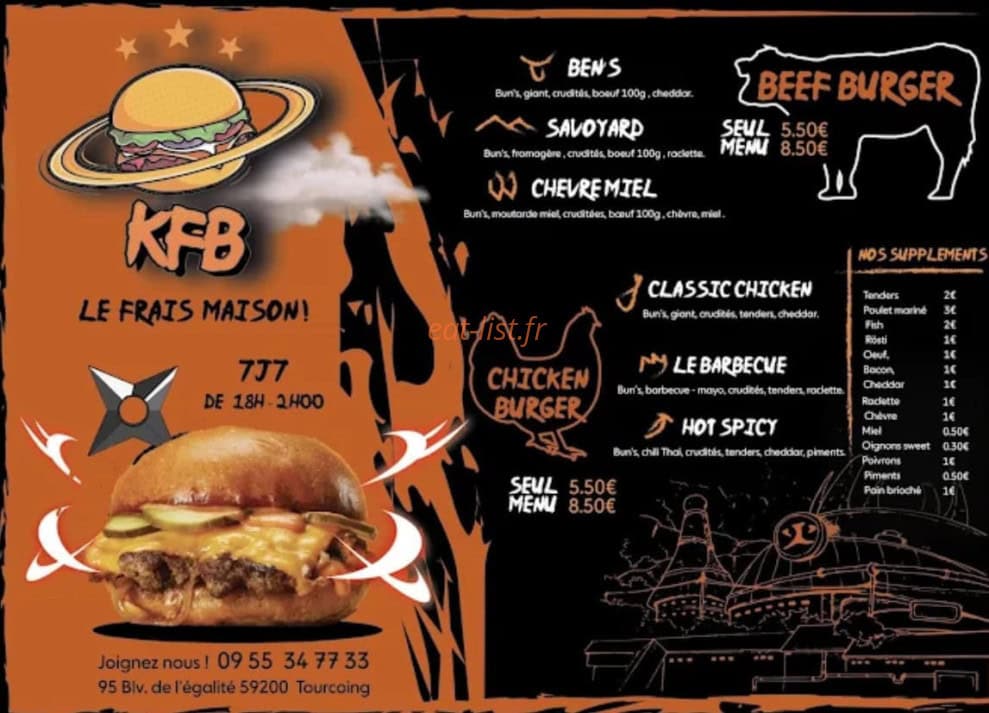 Kf Burger — carte page 4