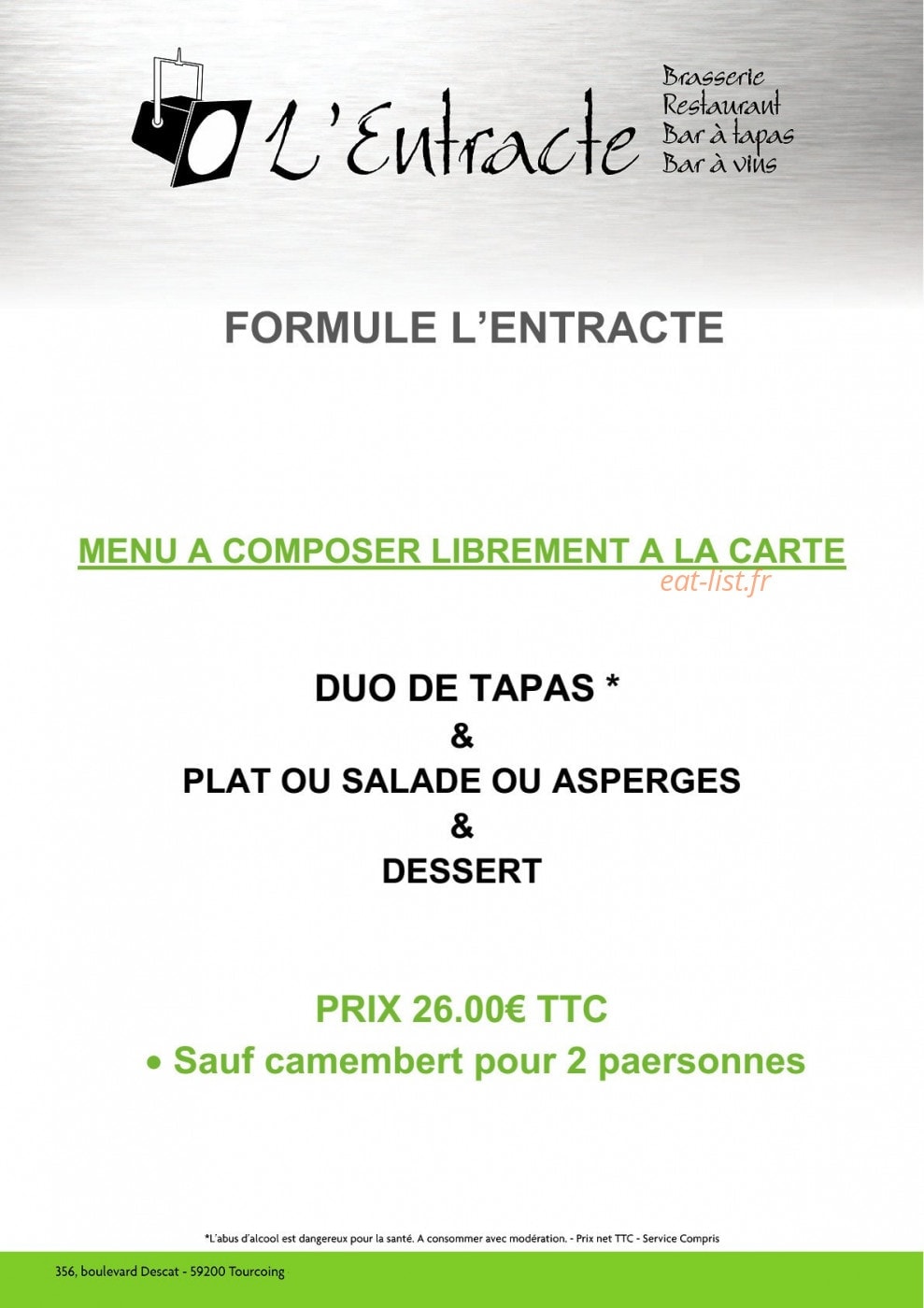 L'entracte — carte page 6