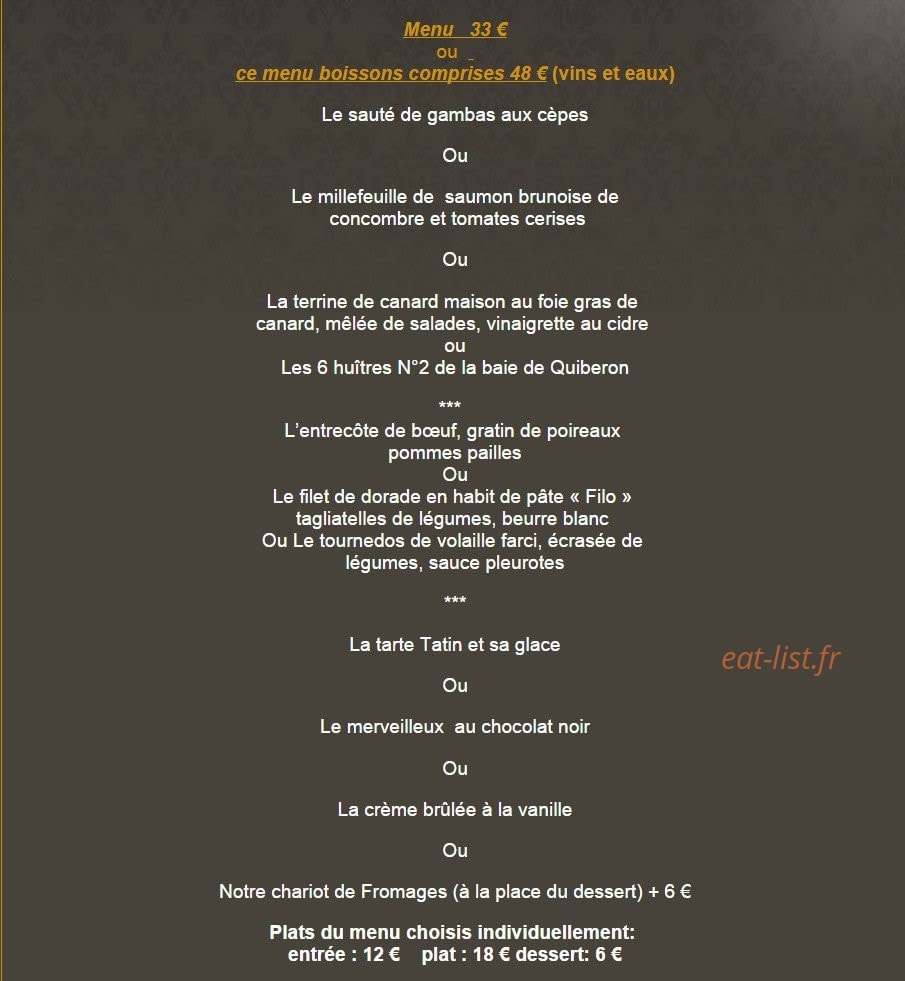 La Baratte — carte page 1